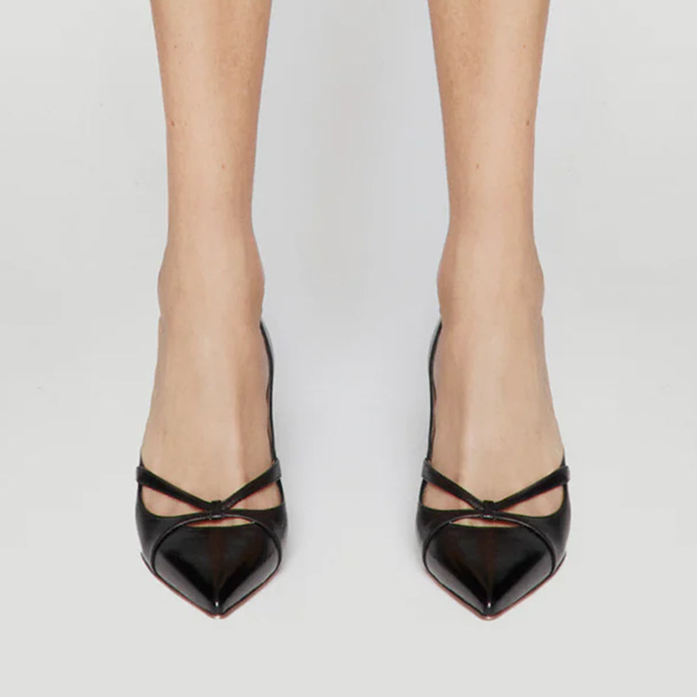 Cutout Nappa Pumps