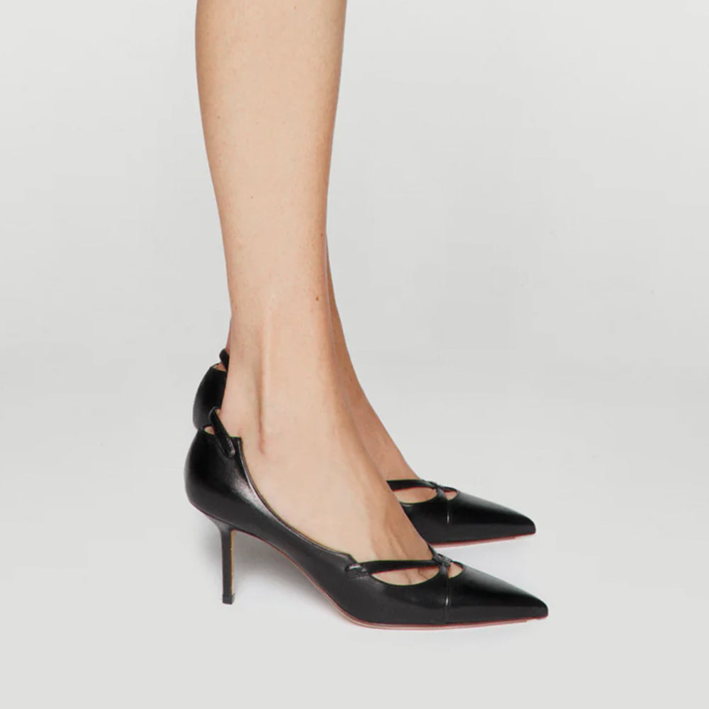 Cutout Nappa Pumps