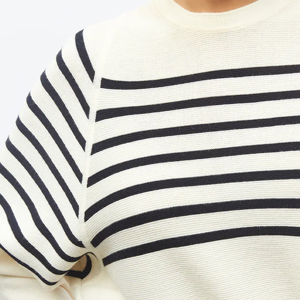 Striped Top With Wide Armholes