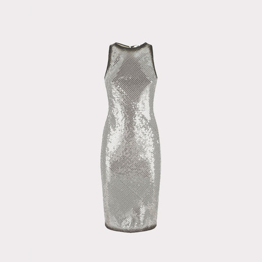 Silver Mini Dress